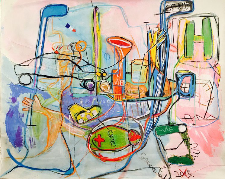 Acrylique sur toile arseneca