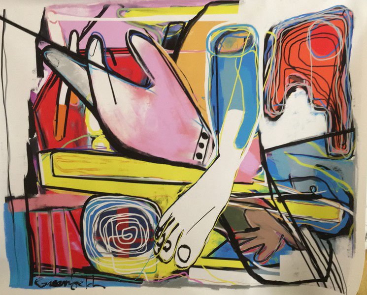 Acrylique sur toile arseneca