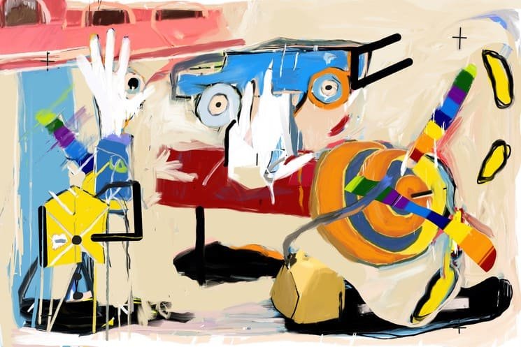 Acrylique sur toile arseneca